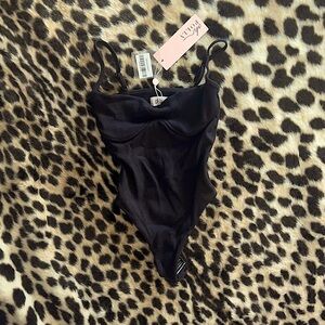 Oh Polly black bodysuit nwt